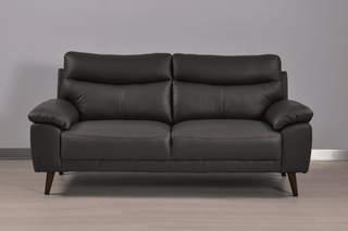 Vantage 3 Seater Sofa - Genuine Leather Grey with Modern Design - Sofa In Store