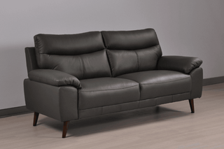 Vantage 3 Seater Sofa - Genuine Leather Grey with Modern Design - Sofa In Store