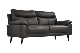 Vantage 3 Seater Sofa - Genuine Leather Grey with Modern Design - Sofa In Store